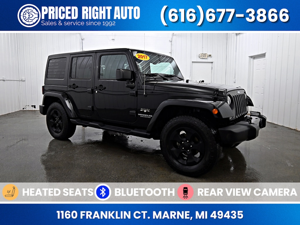 Used 2017 Jeep Wrangler JK Unlimited Unlimited Sahara SUV