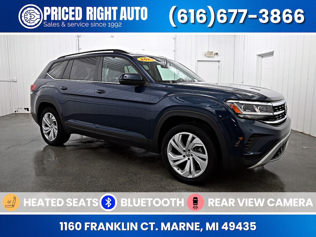 Used 2022 Volkswagen Atlas 3.6L V6 SE w/Technology SUV