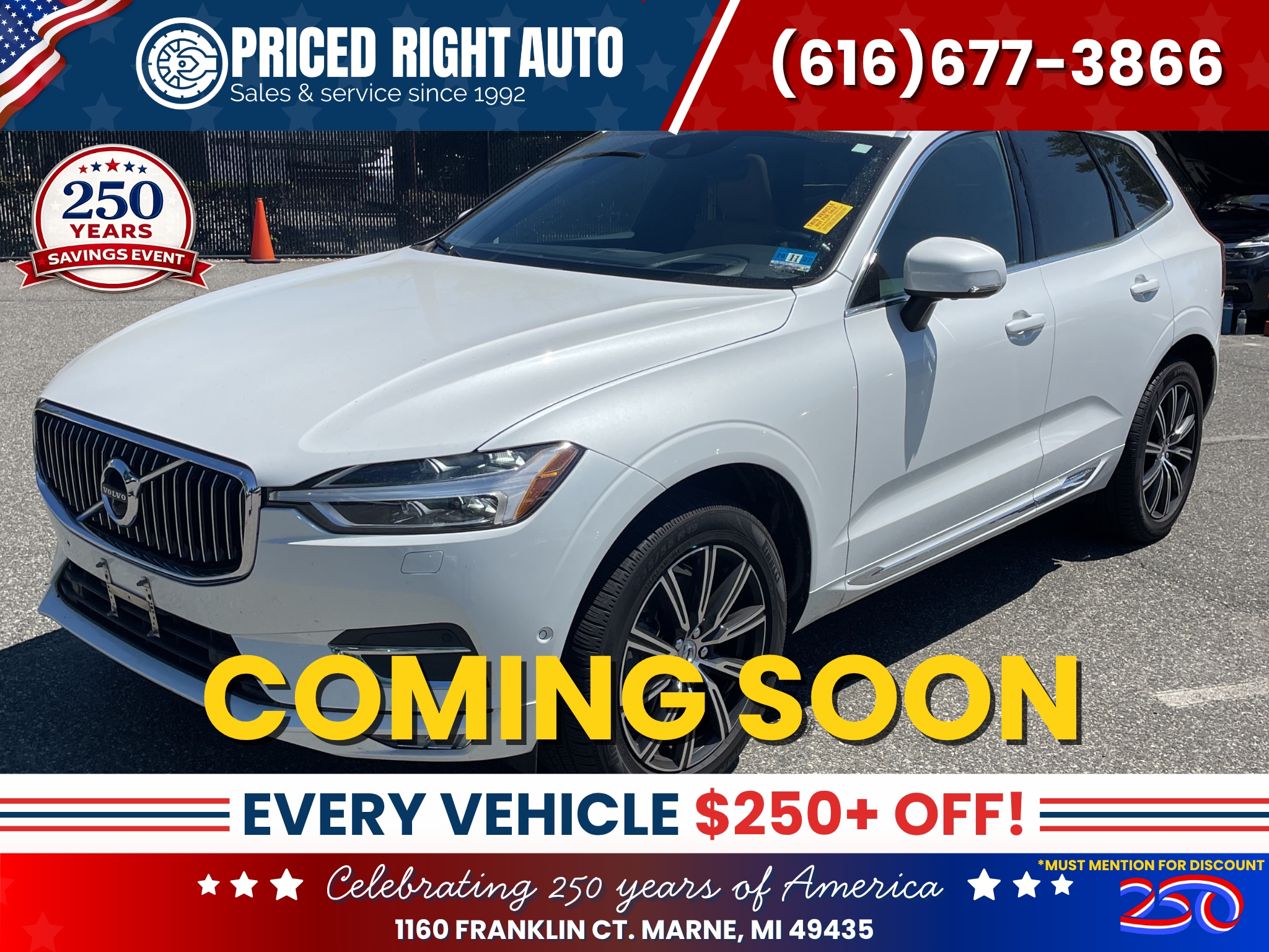 Crystal White Pearl 2019 Volvo XC60 SUV / Crossover All-Wheel Drive Automatic