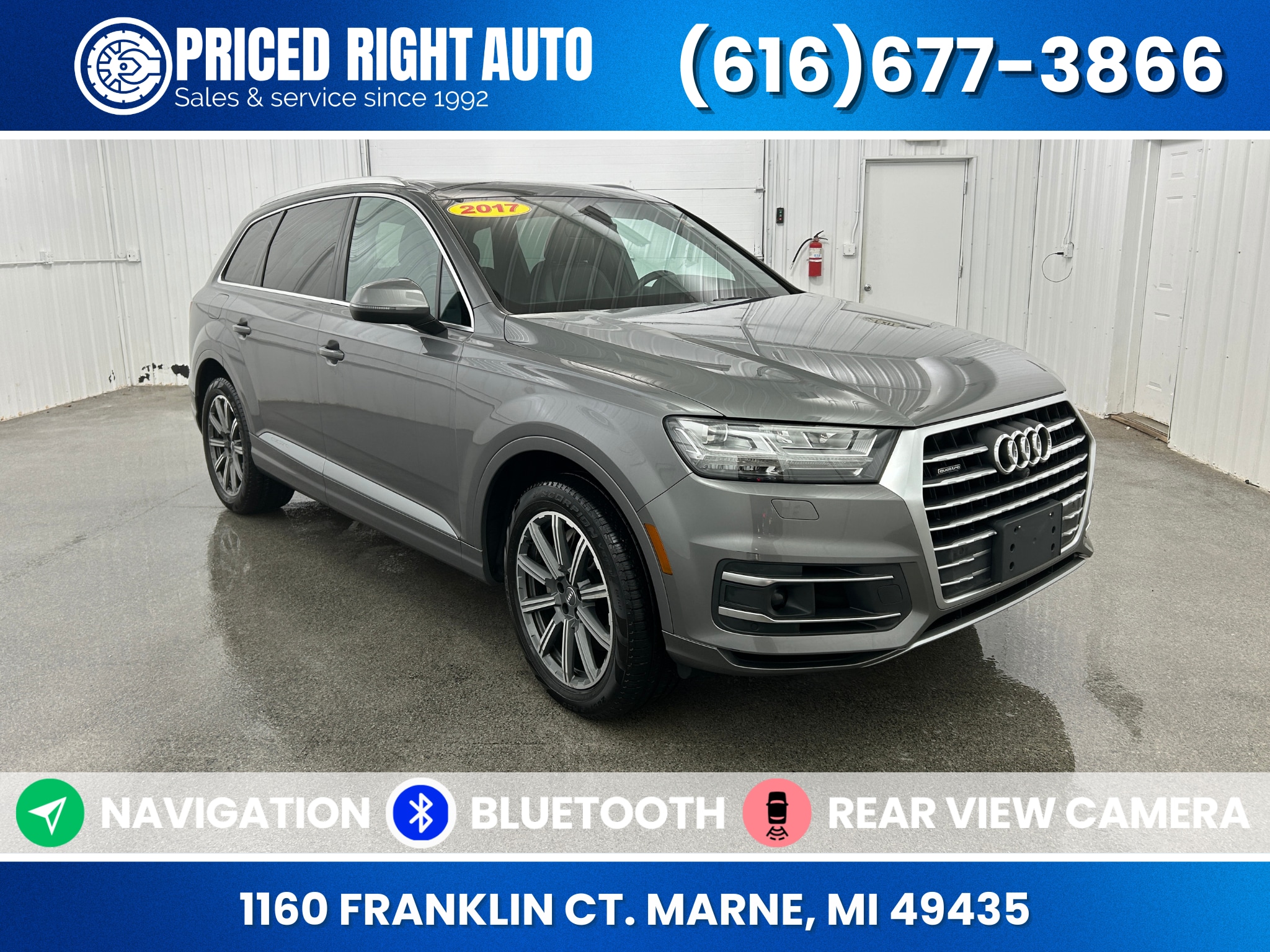 Graphite Gray 2017 Audi Q7 3.0T quattro Prestige SUV / Crossover All-Wheel Drive 8-Speed Automatic