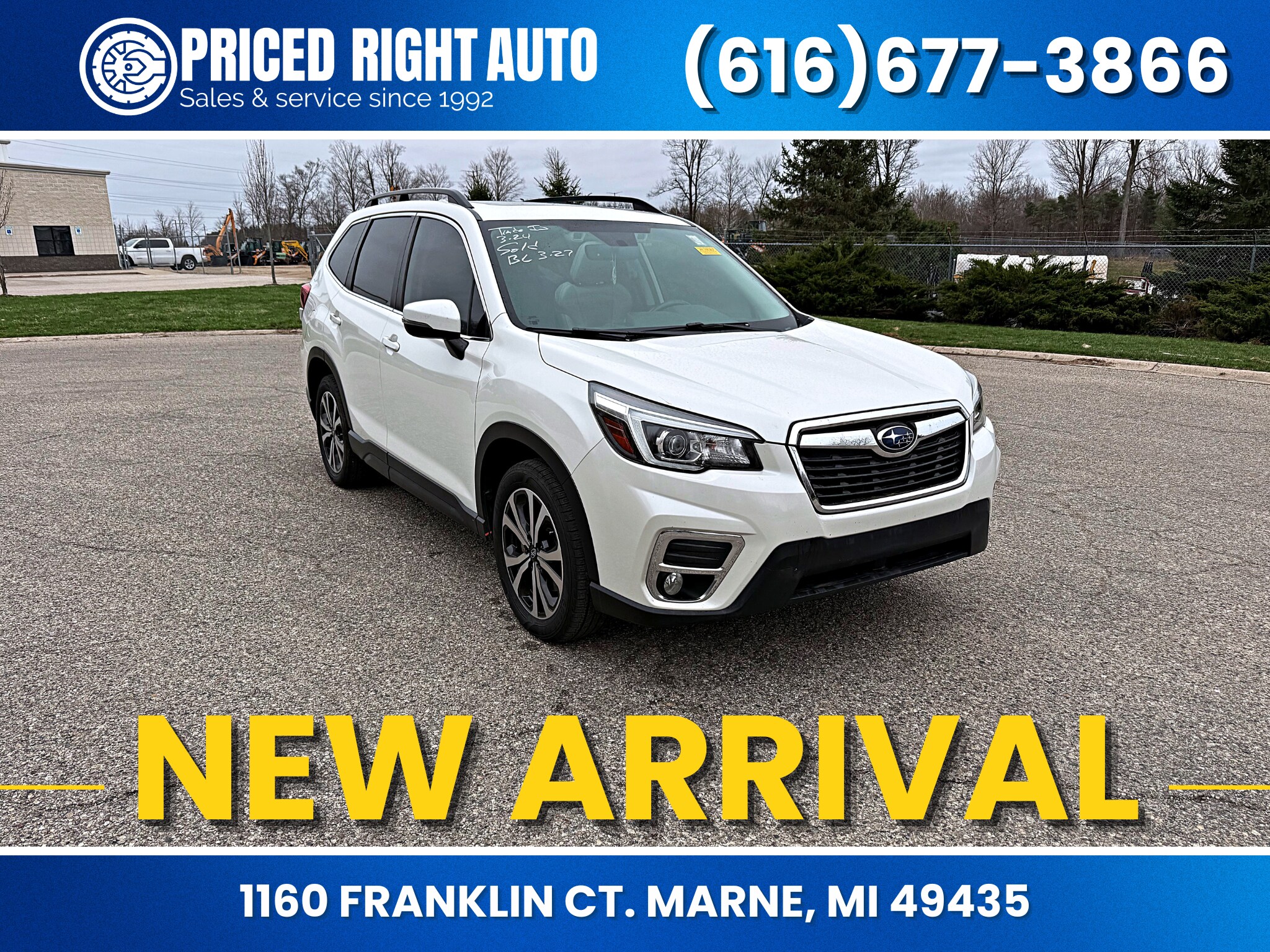 Crystal White Pearl 2020 Subaru Forester 2.5i Limited AWD SUV / Crossover All-Wheel Drive Continuously Variable Transmission