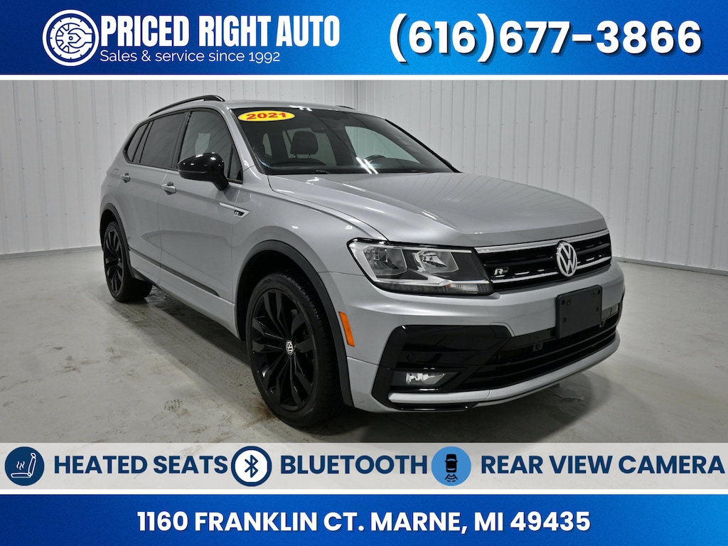 Used 2021 Volkswagen Tiguan 2.0T SE R-Line Black SUV