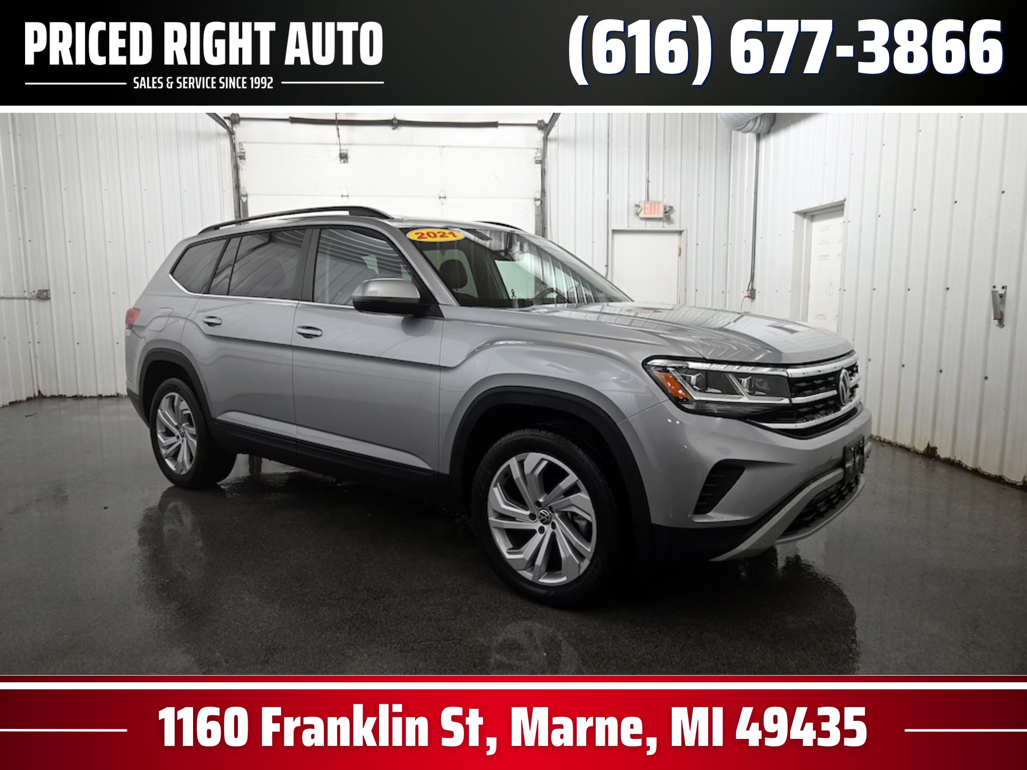 2021 Volkswagen Atlas SE w/Tech