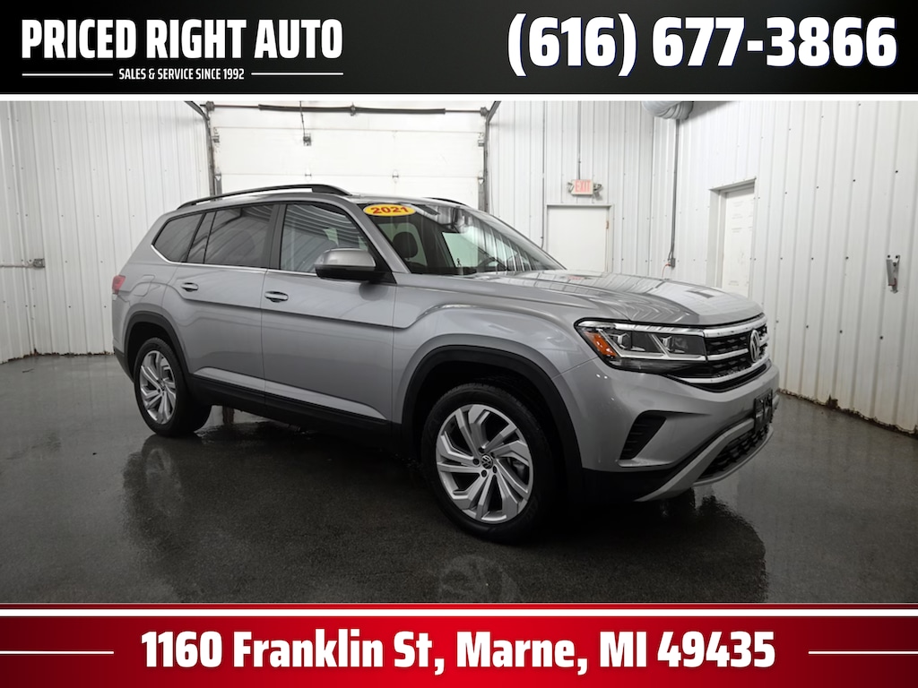 Used 2021 Volkswagen Atlas 3.6L V6 SE w/Technology SUV