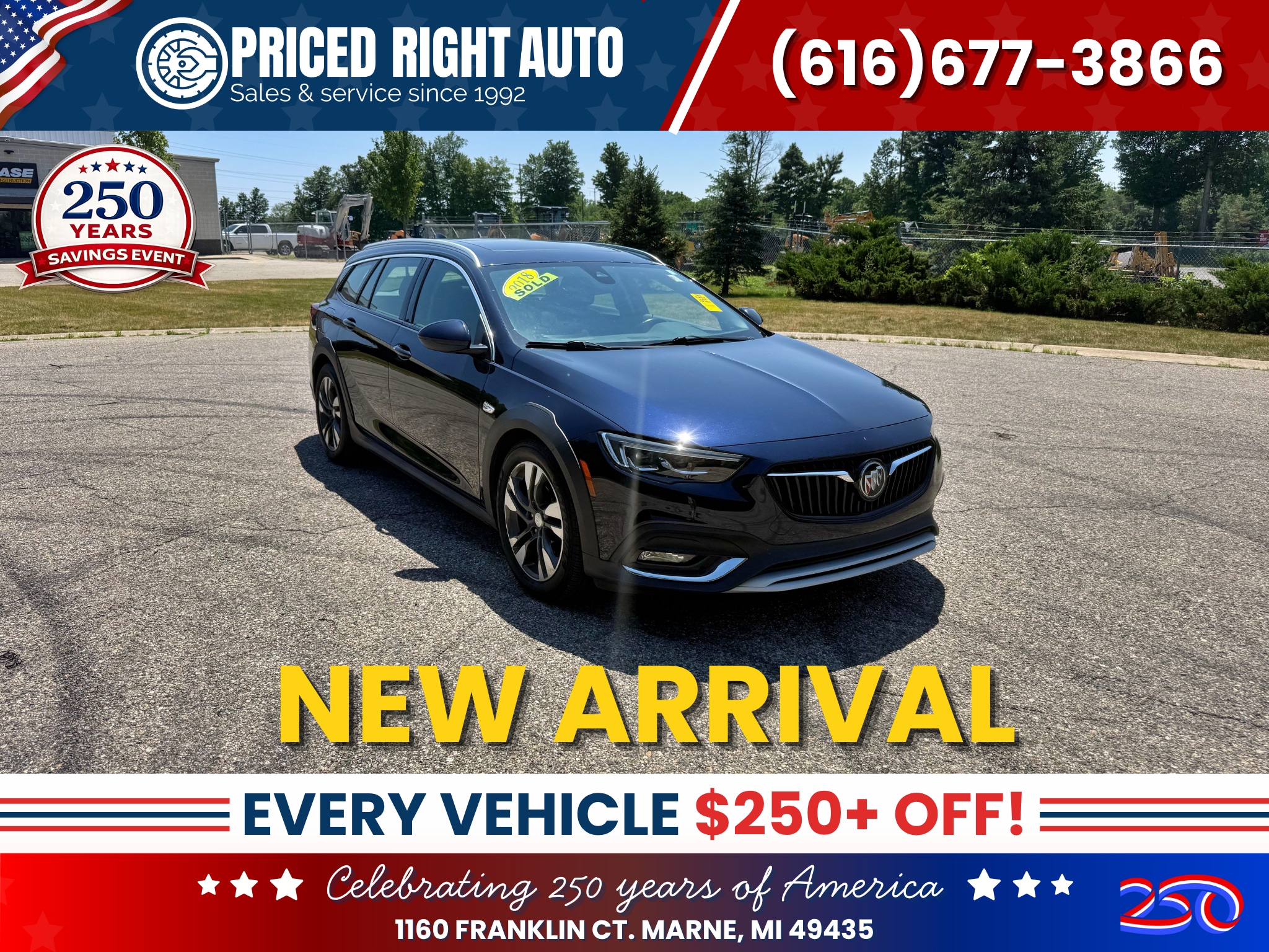 2018 Buick Regal TourX Azul (Darkmoon Blue Metallic) Vagón Tracción en las cuatro ruedas Automática