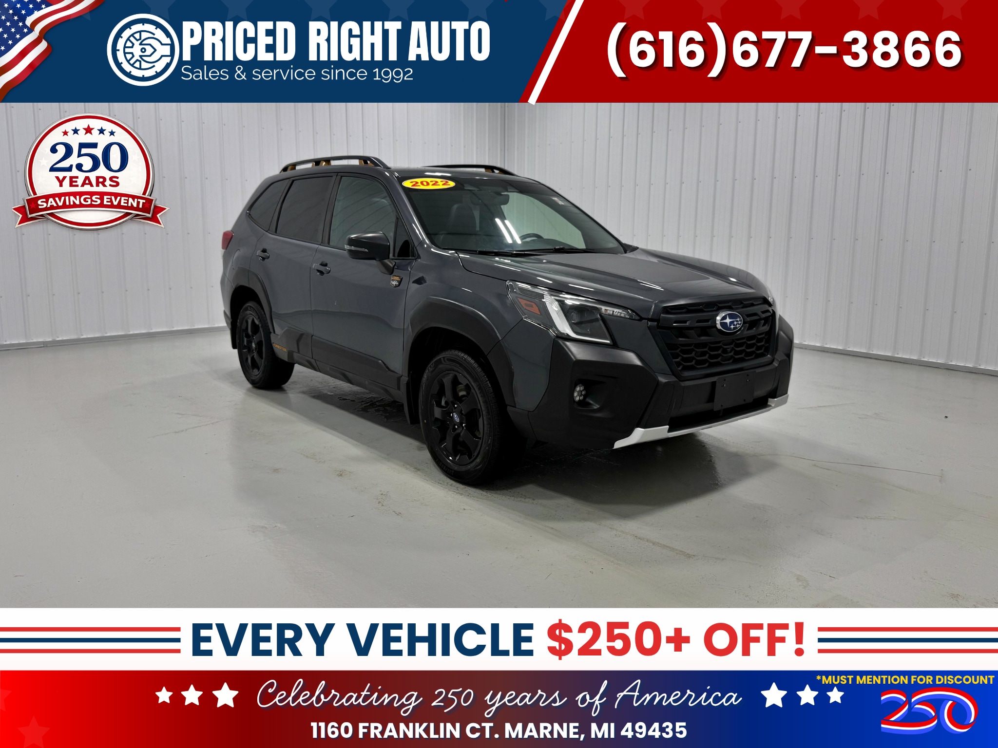 Magnetite Gray 2022 Subaru Forester SUV / Crossover All-Wheel Drive Continuously Variable Transmission