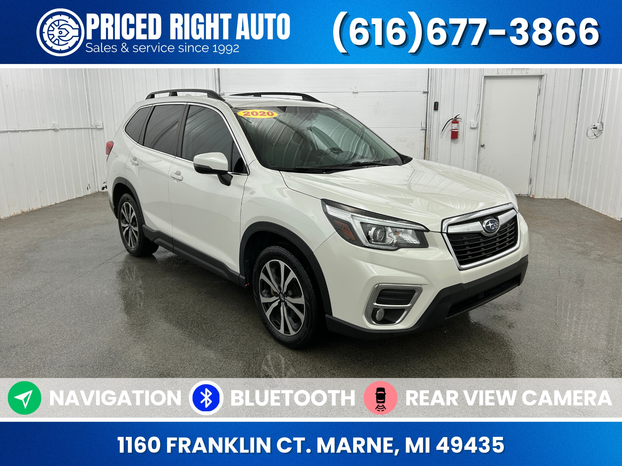 Crystal White Pearl 2020 Subaru Forester 2.5i Limited AWD SUV / Crossover All-Wheel Drive Continuously Variable Transmission