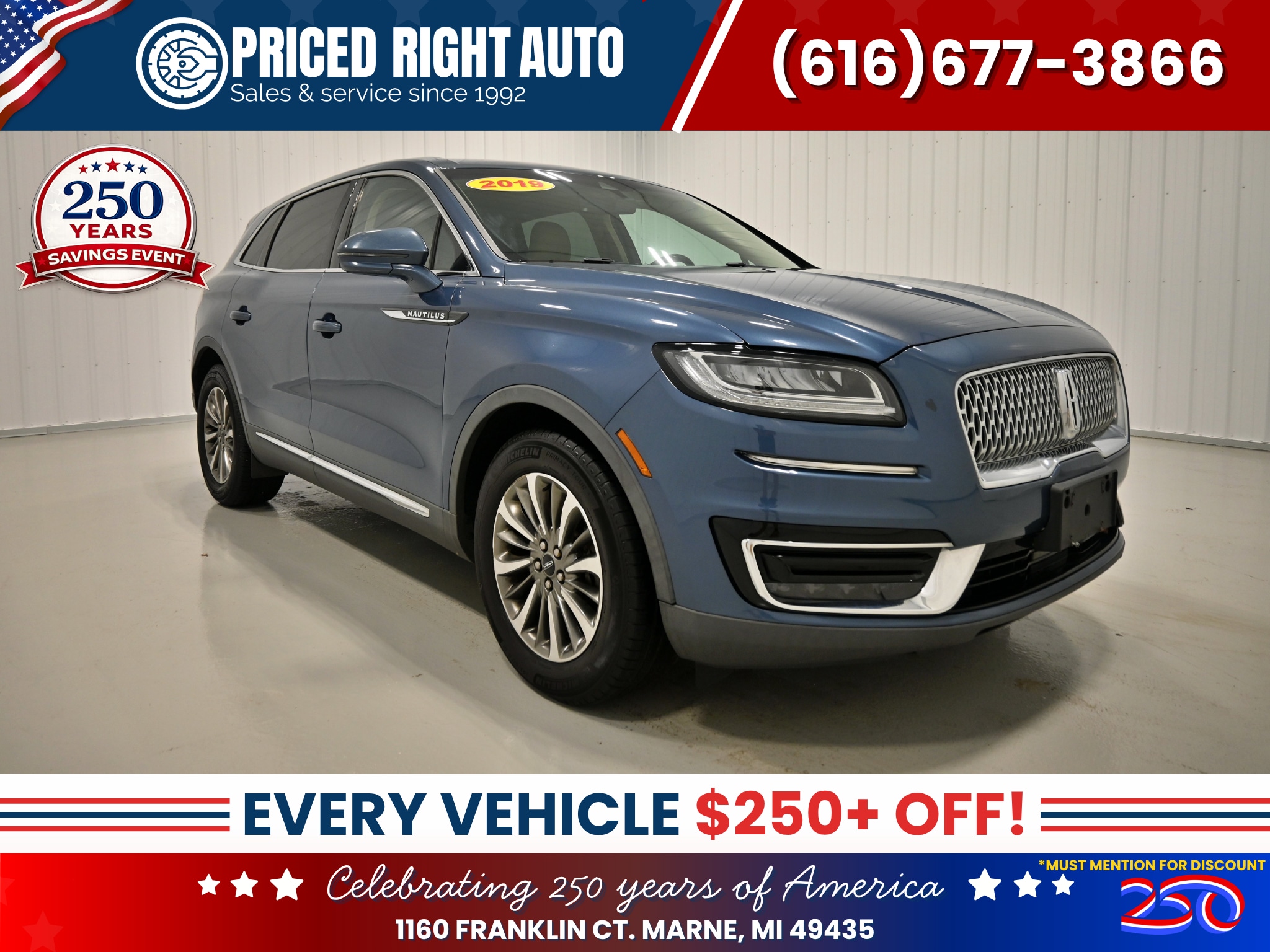 Diamond 2019 Lincoln Nautilus SUV / Crossover All-Wheel Drive 8-Speed Automatic