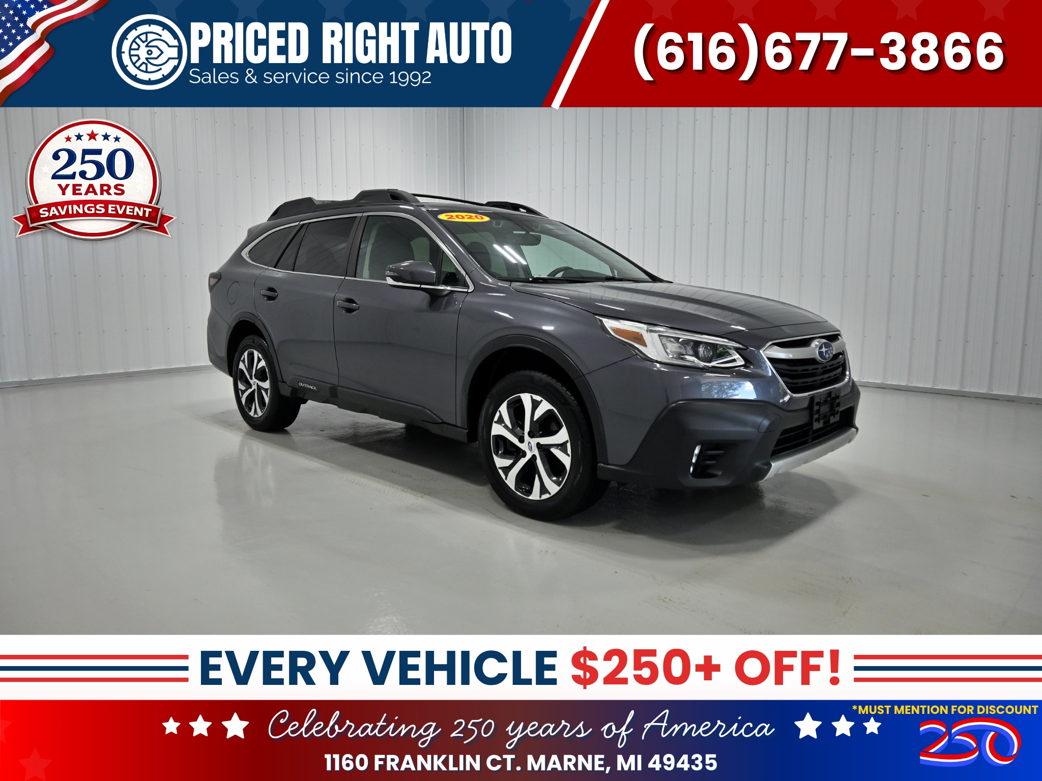 Magnetite Gray Metallic 2020 Subaru Outback SUV / Crossover All-Wheel Drive Continuously Variable Transmission