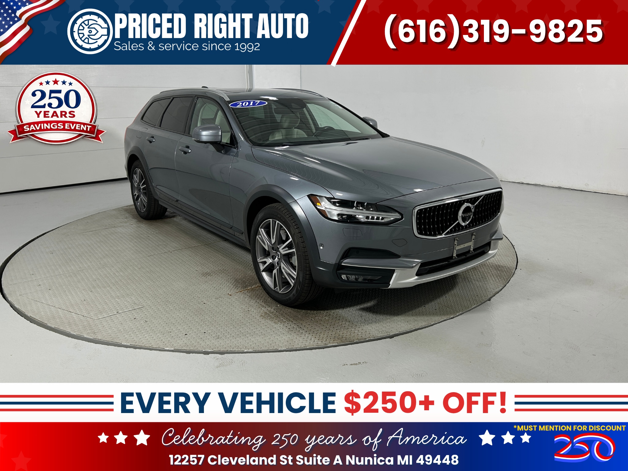  2017 Volvo V90 Cross Country T6 AWD   