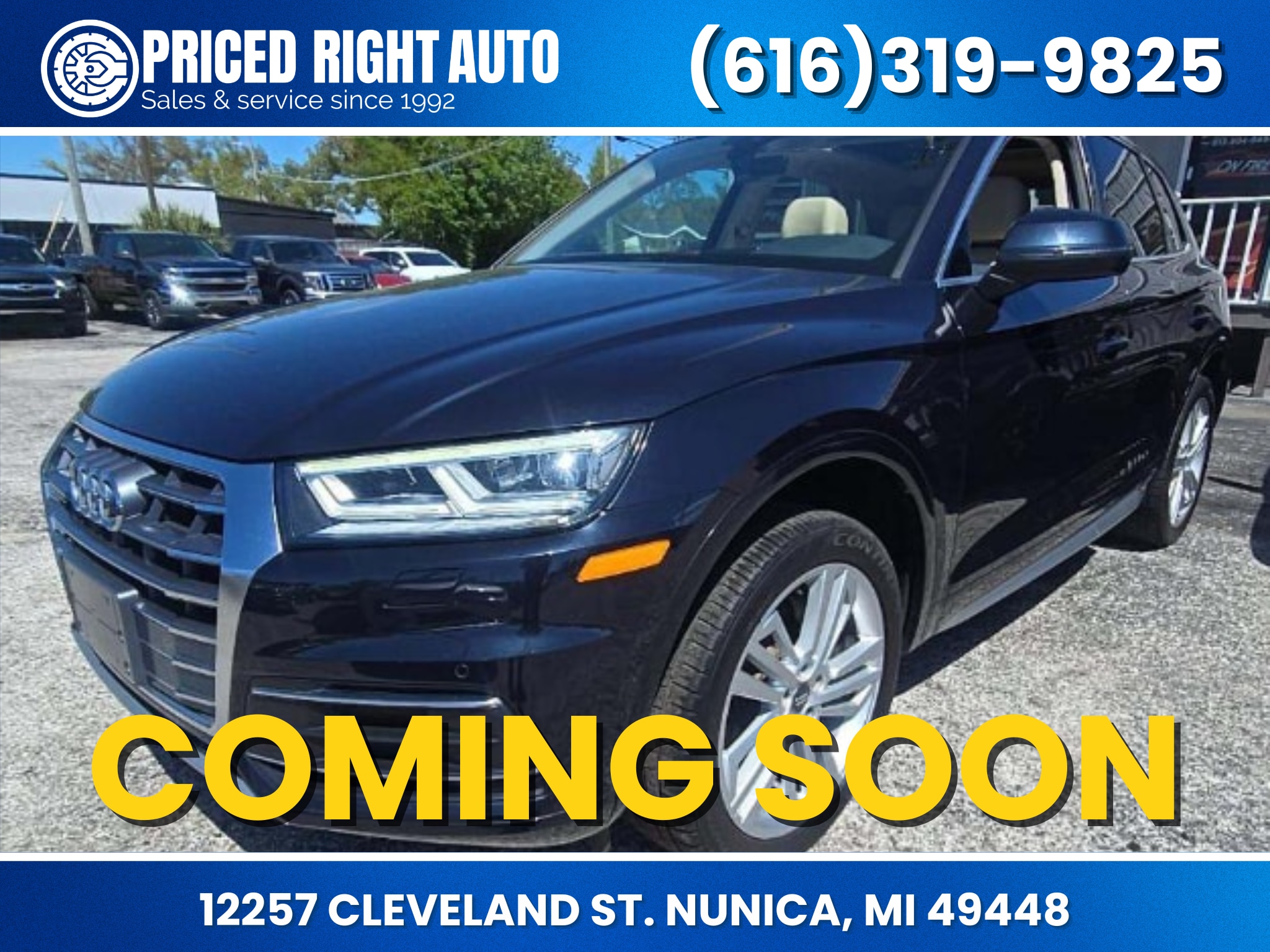 Moonlight Blue 2019 Audi Q5 quattro Premium Plus 45 TFSI SUV / Crossover All-Wheel Drive 7-Speed Automatic