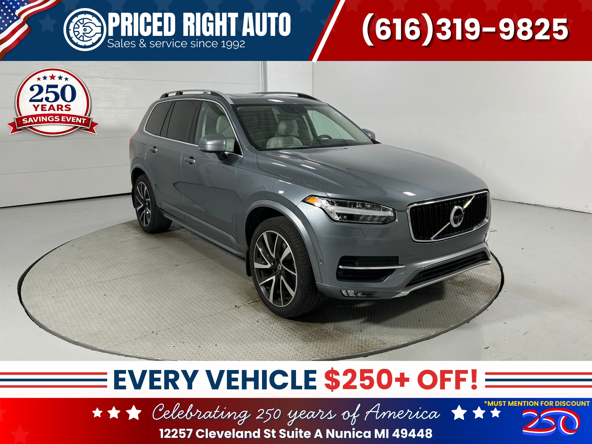 Osmium Gray 2019 Volvo XC90 SUV / Crossover All-Wheel Drive Automatic