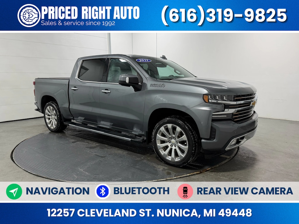 Used 2021 Chevrolet Silverado 1500 High Country Truck Crew Cab