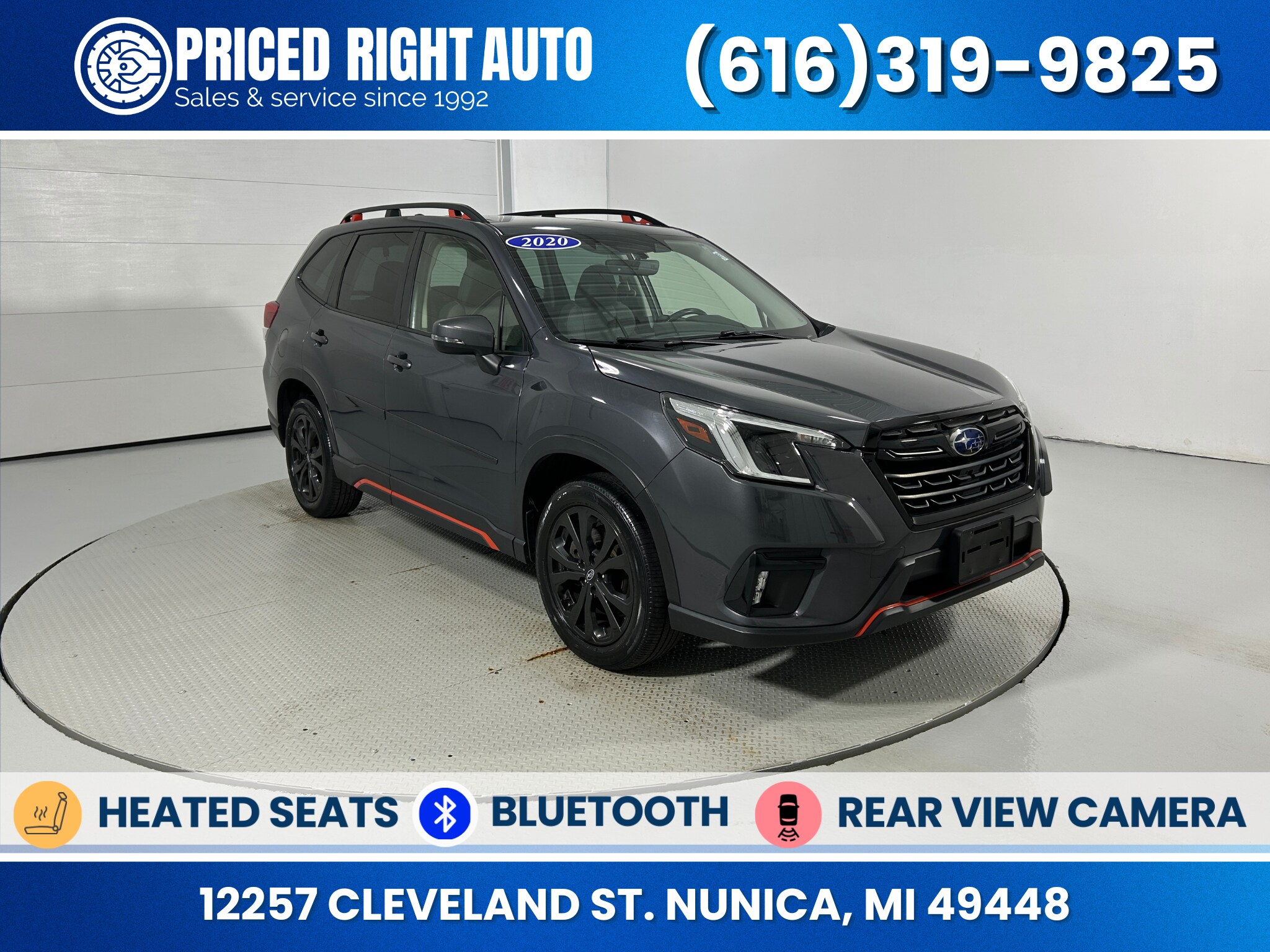 Magnetite Gray 2023 Subaru Forester Sport Crossover AWD SUV / Crossover All-Wheel Drive Continuously Variable Transmission