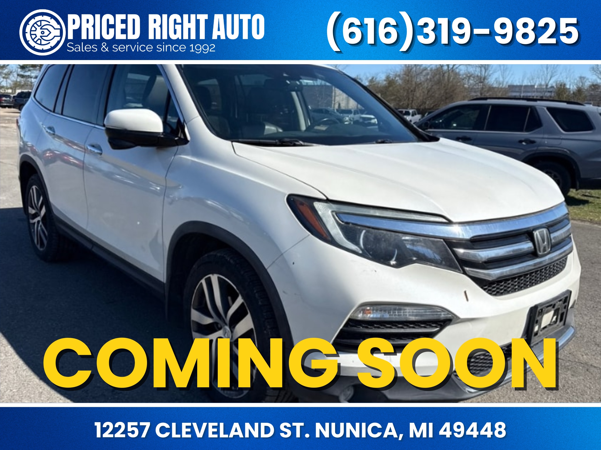 Diamond White Pearl 2017 Honda Pilot Touring AWD SUV / Crossover All-Wheel Drive 9-Speed Automatic