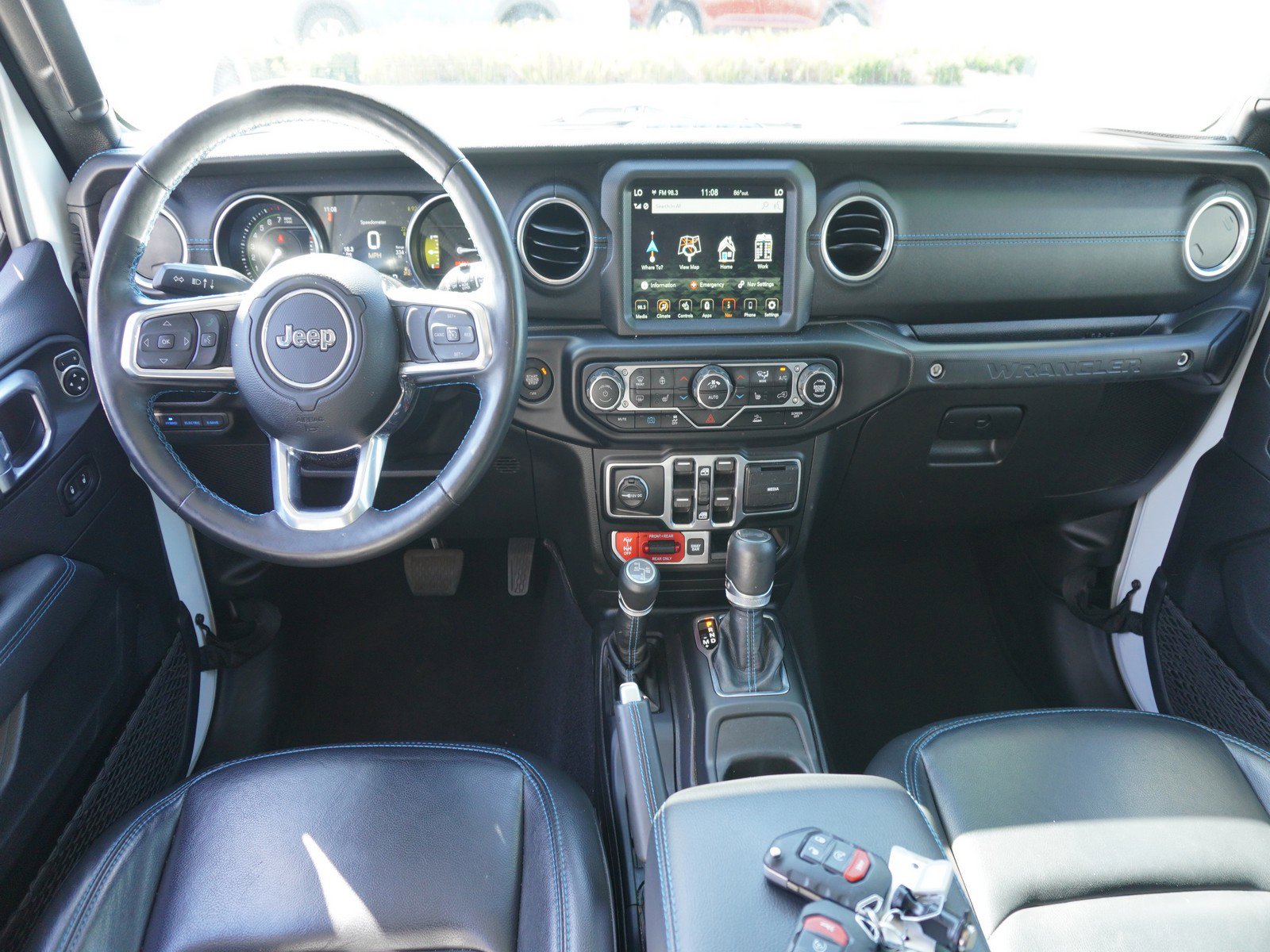 Used 2022 Jeep Wrangler Unlimited Rubicon 4XE with VIN 1C4JJXR68NW239642 for sale in Modesto, CA