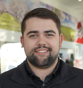 Staff member Hunter Stinson from ID_6654ef
