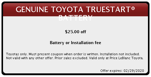 Toyota Truestart Battery