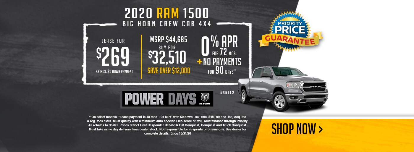 0 Down Payment at Priority Chrysler Dodge Jeep Ram of Salisbury