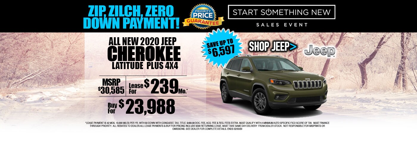 0 Down Payment at Priority Chrysler Dodge Jeep Ram of Salisbury