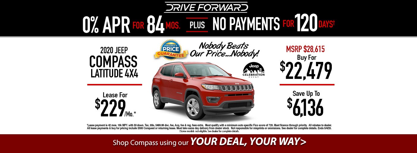 0 Down Payment at Priority Chrysler Dodge Jeep Ram of Salisbury