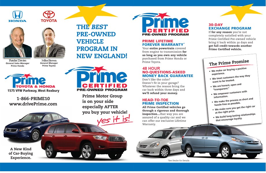  Prime Certified Pre-owned Program