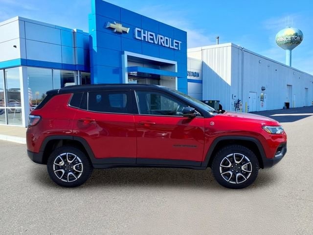 Used 2025 Jeep Compass Trailhawk with VIN 3C4NJDDN5ST543351 for sale in Princeton, Minnesota