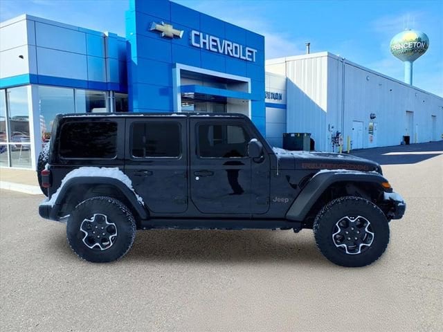 Used 2023 Jeep Wrangler 4-Door Rubicon with VIN 1C4HJXFG6PW543048 for sale in Princeton, Minnesota