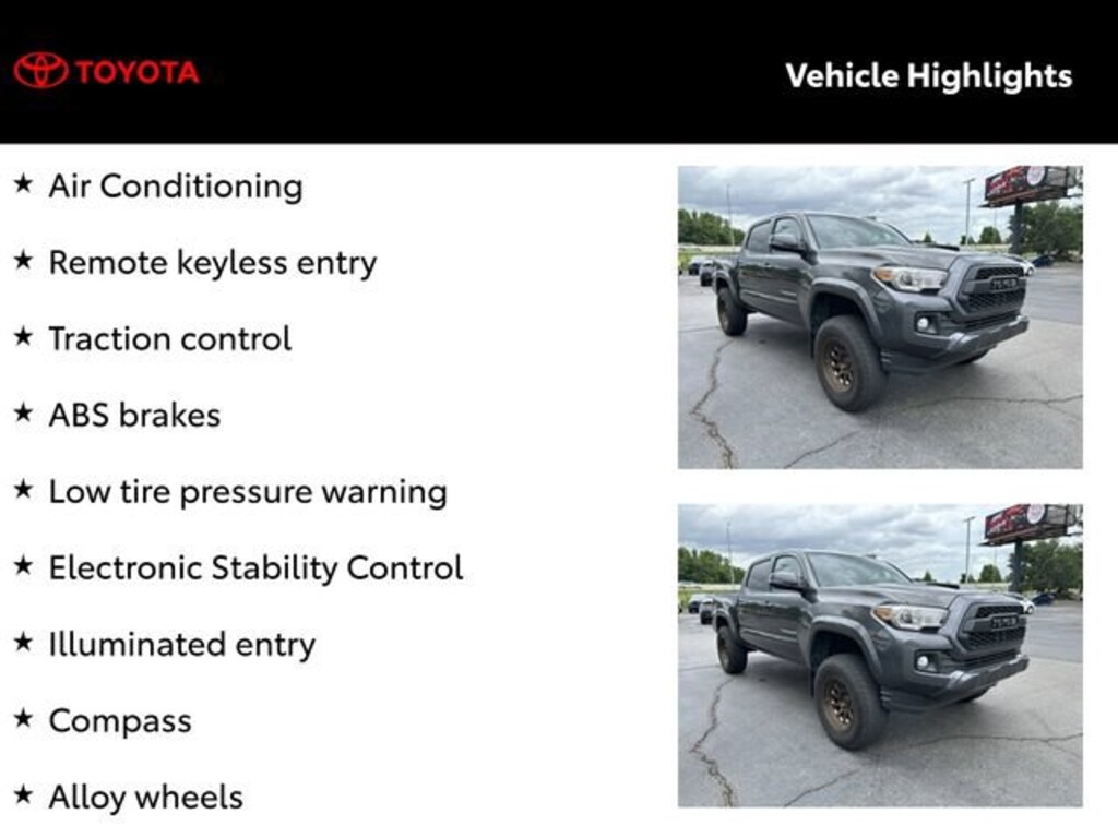 Used 2017 Toyota Tacoma SR5 V6 Truck Double Cab