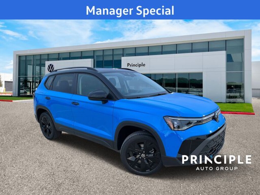 New 2025 Volkswagen Taos 1.5T SE Black SUV