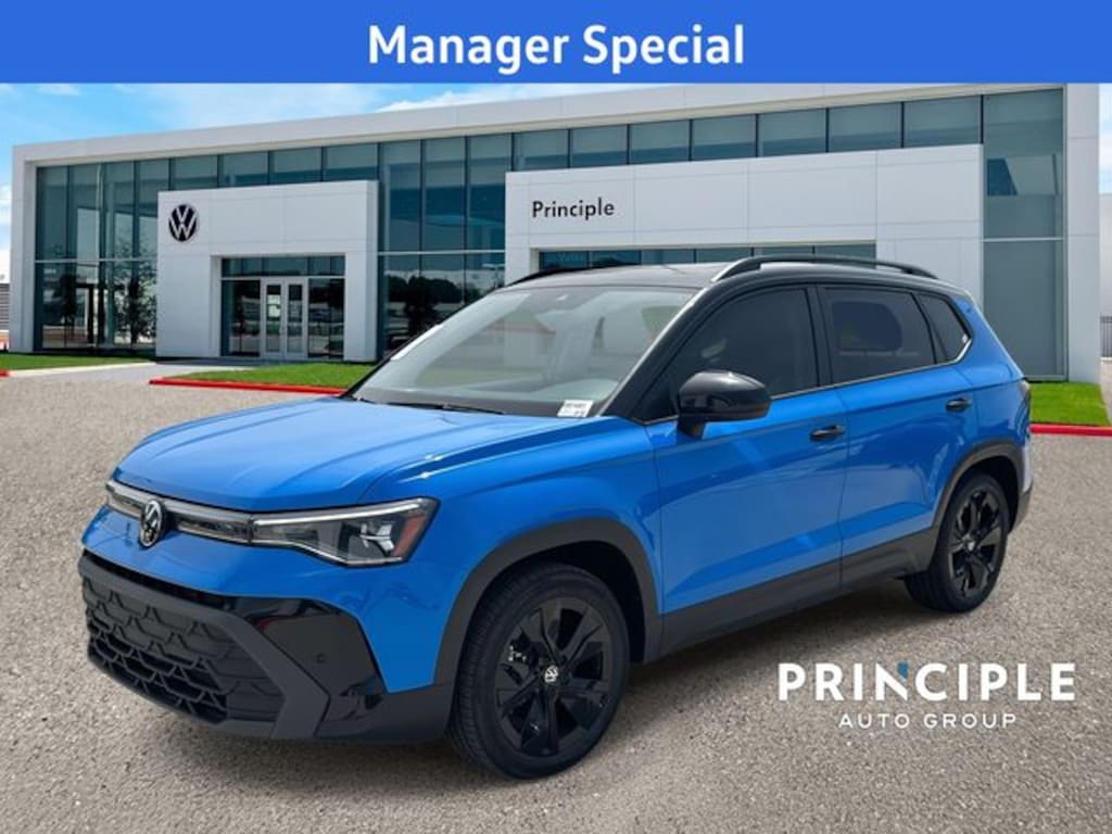 New 2025 Volkswagen Taos 1.5T SE Black SUV