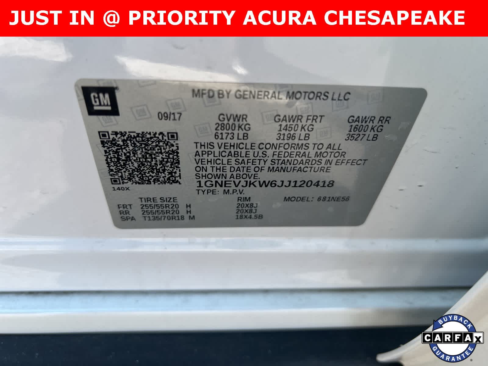 Thumbnail: 2018 Chevrolet Traverse - 8