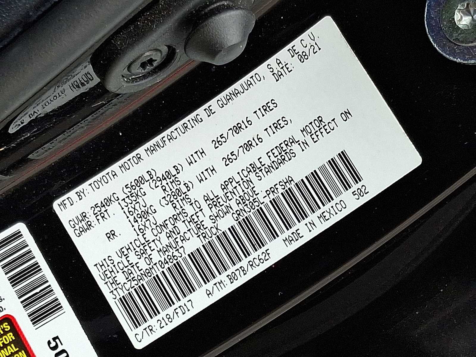 Thumbnail: 2021 Toyota Tacoma - 36