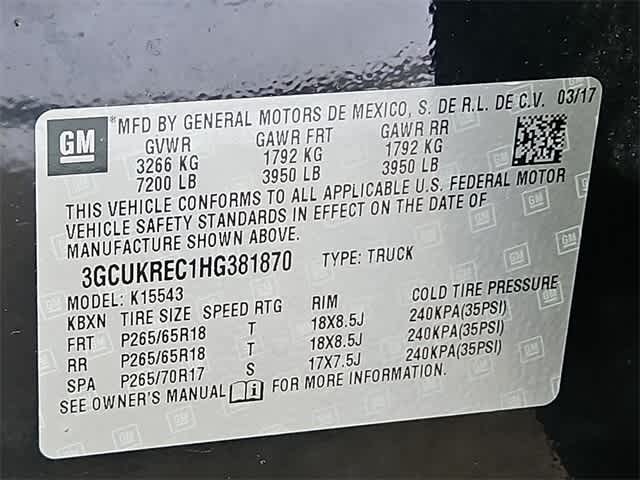 2017 Chevrolet Silverado 1500 LT 37