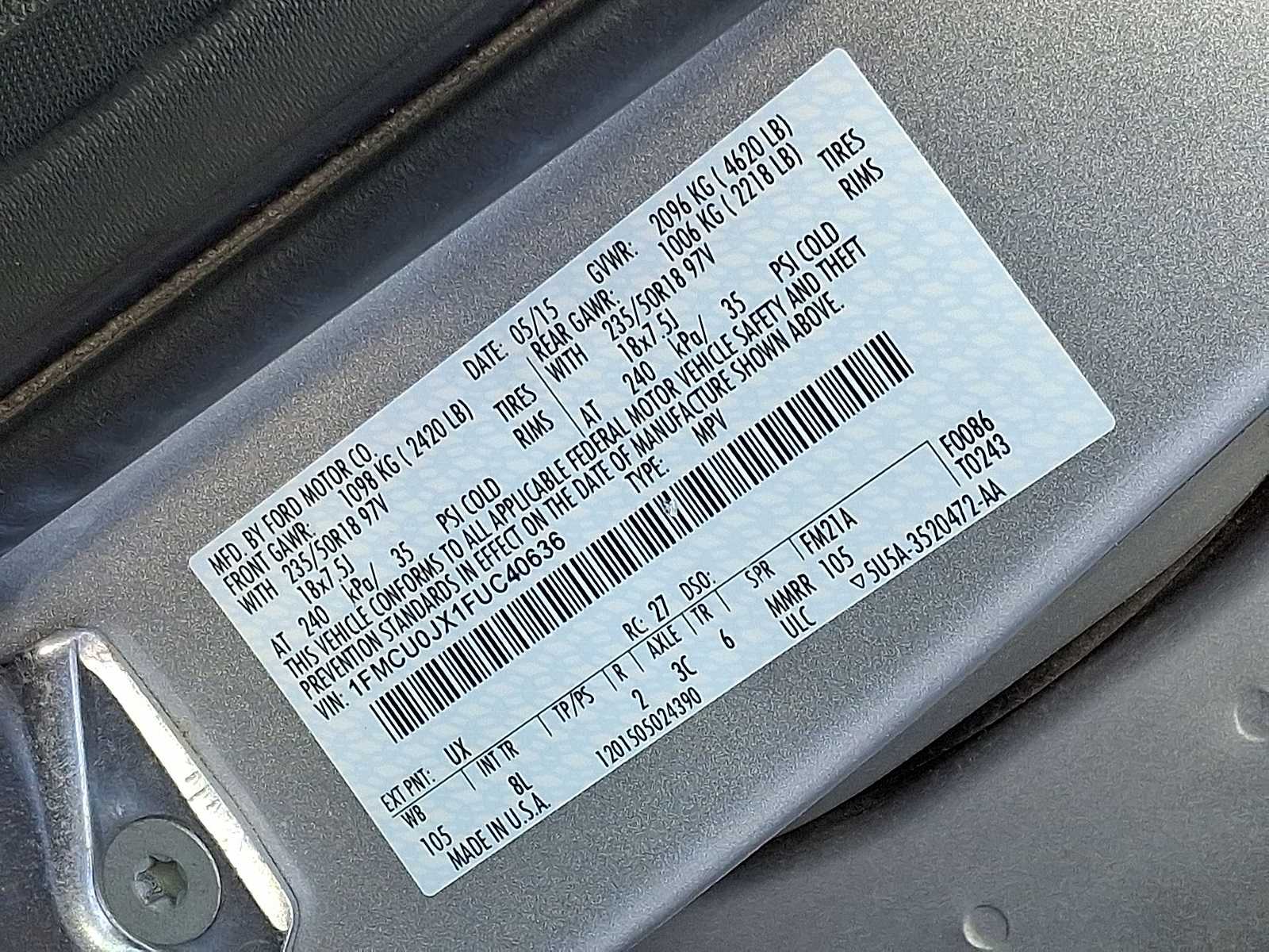 Thumbnail: 2015 Ford Escape - 39