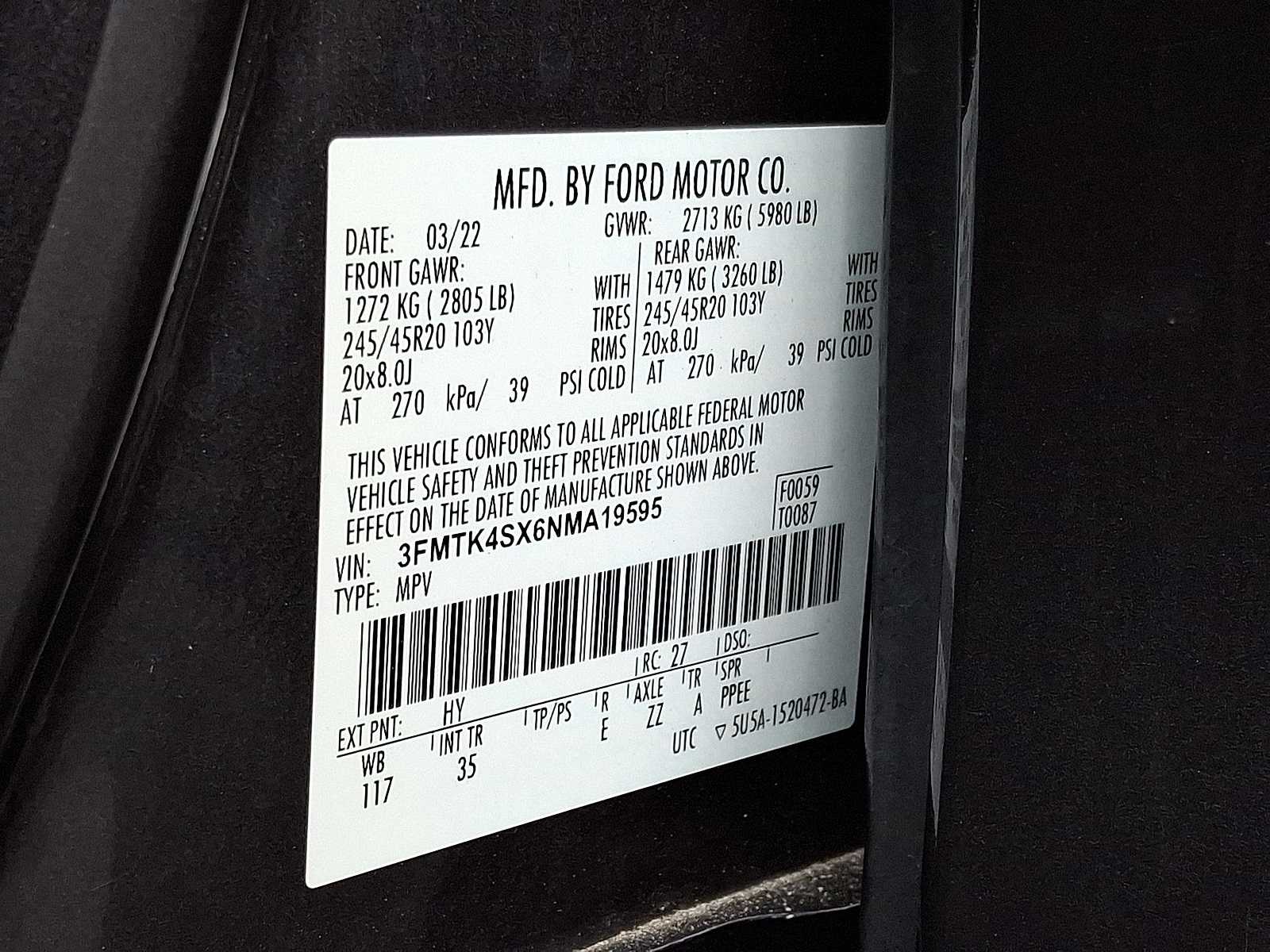 Thumbnail: 2022 Ford Mustang Mach-E - 36