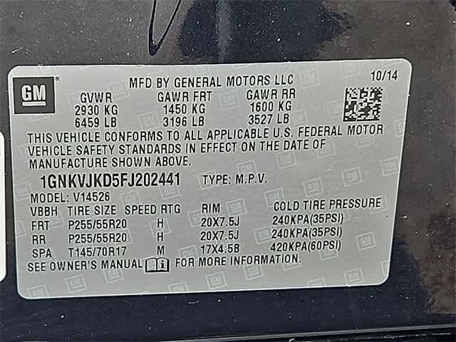 2015 Chevrolet Traverse LTZ 39