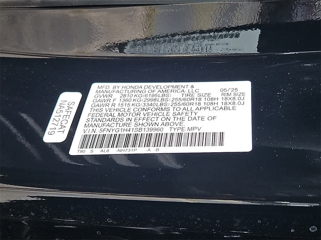 2025 Honda Pilot EX-L 16