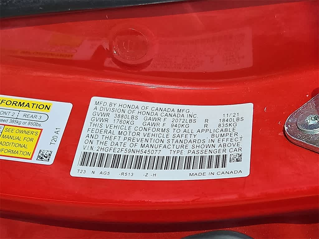 Thumbnail: 2022 Honda Civic - 21