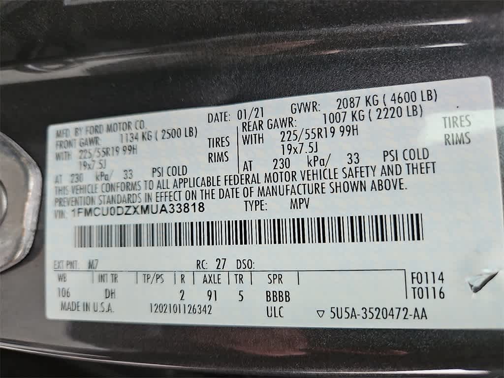 Thumbnail: 2021 Ford Escape - 27