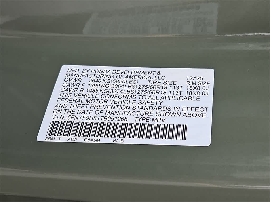 Thumbnail: 2026 Honda Passport - 18