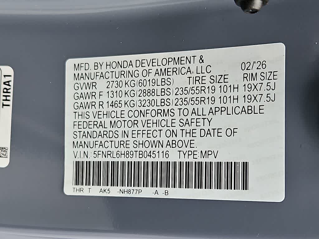 Thumbnail: 2026 Honda Odyssey - 19