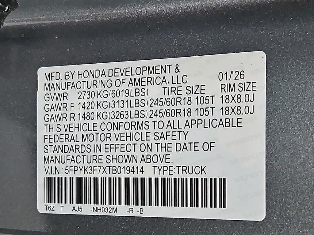 Thumbnail: 2026 Honda Ridgeline - 19