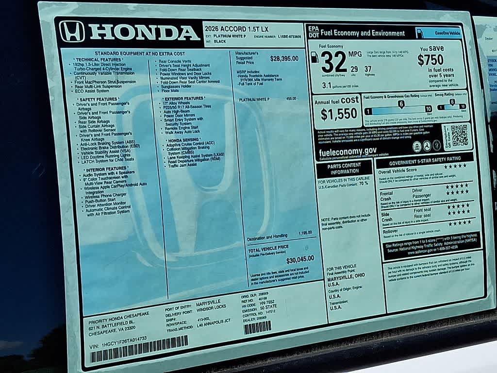 Thumbnail: 2026 Honda Accord - 18