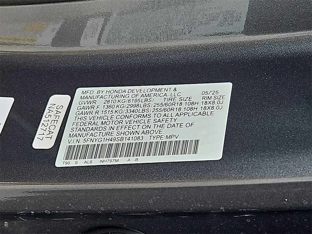 2025 Honda Pilot EX-L 16