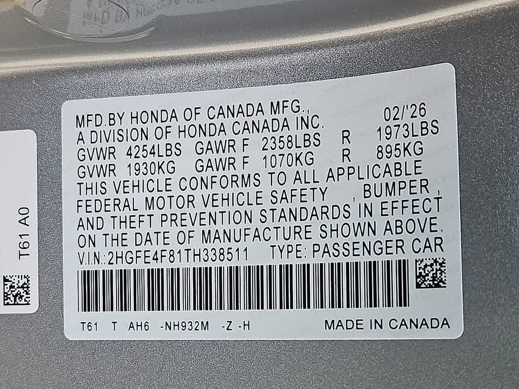 Thumbnail: 2026 Honda Civic - 18