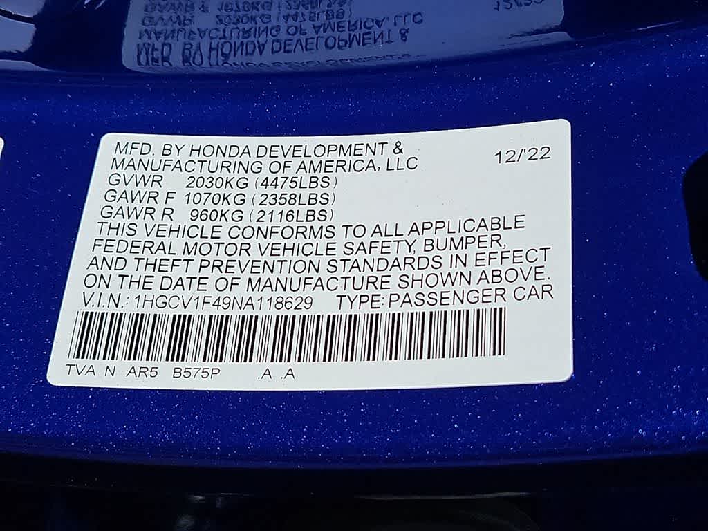 Thumbnail: 2022 Honda Accord - 27