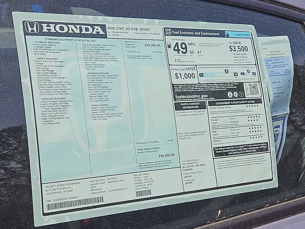 Thumbnail: 2026 Honda Civic - 19