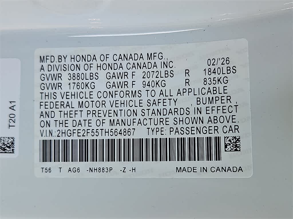 Thumbnail: 2026 Honda Civic - 17