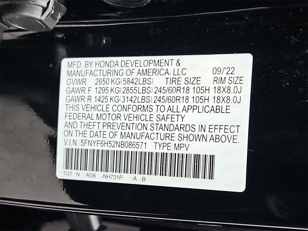 Thumbnail: 2022 Honda Pilot - 29